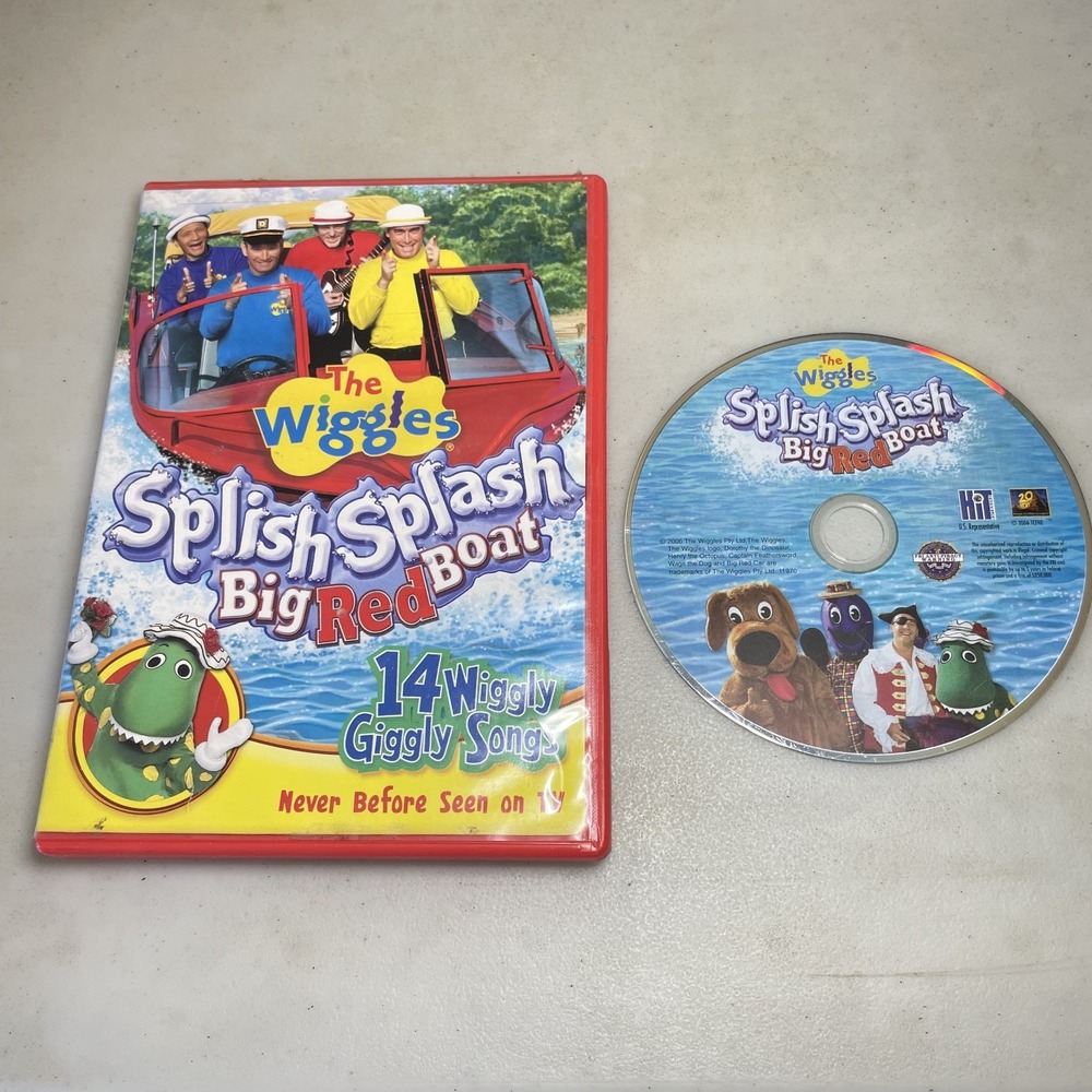 The Wiggles Splish Splash Big Red Boat DVD 14 Songs 2006 OOP 045986205155
